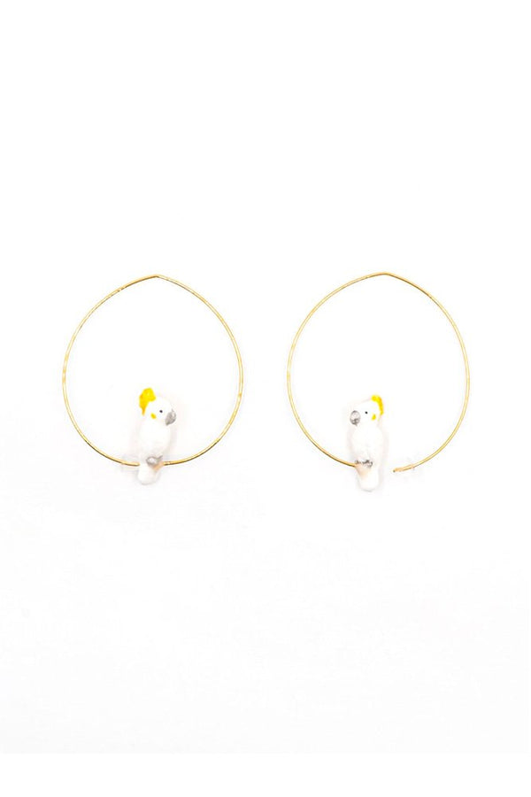 Petites créoles Cacatoès | NACH BIJOUX