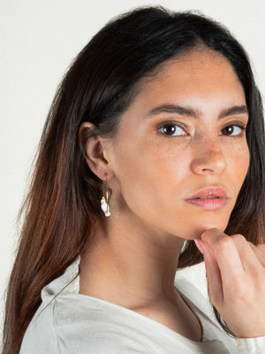 Petites créoles Cacatoès | NACH BIJOUX