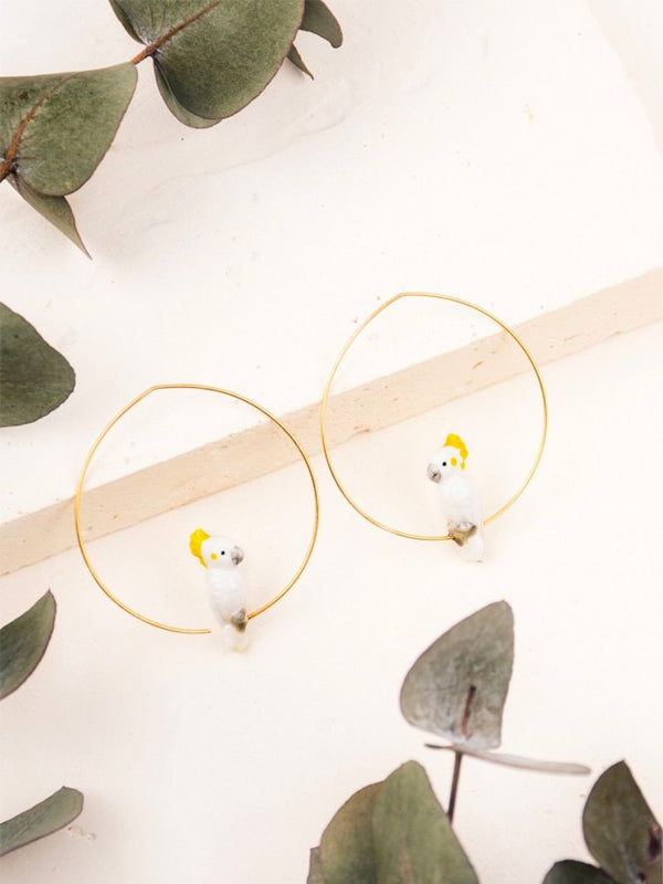 Petites créoles Cacatoès | NACH BIJOUX