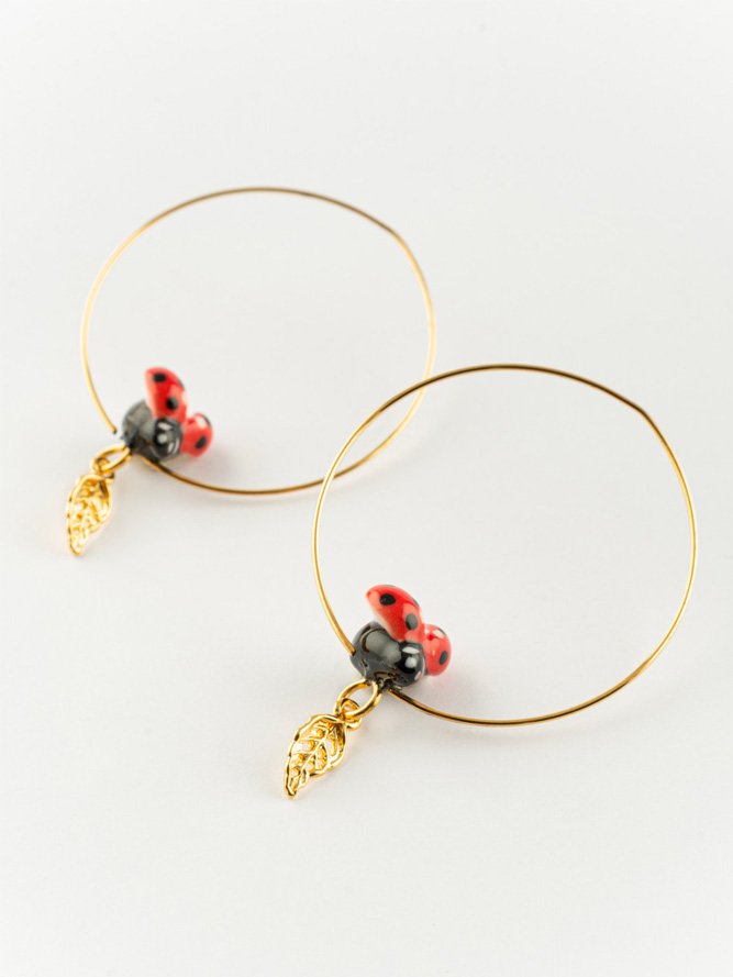 Créoles Coccinelle | NACH BIJOUX