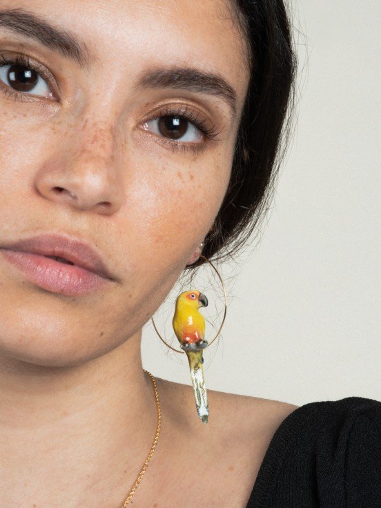 Créoles Conure soleil | NACH BIJOUX