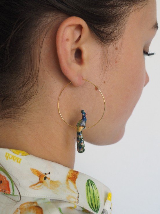Créoles Paon | NACH BIJOUX