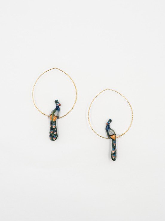 Créoles Paon | NACH BIJOUX