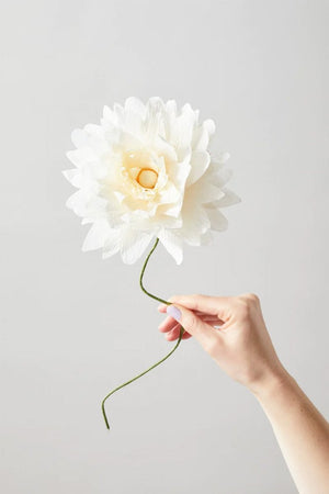 Fleur en papier Chrysanthème Ocre foncé | STUDIO ABOUT