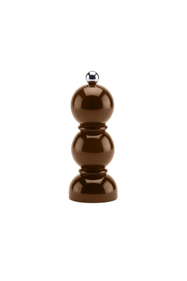 Moulin à sel ou à poivre 'Mini Bob' laqué Chocolate | ADDISON ROSS