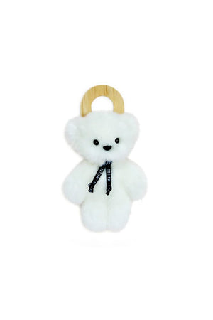 Doudou Ours 'Le petit Frenchie' Blanc | MAÏLOU TRADITION