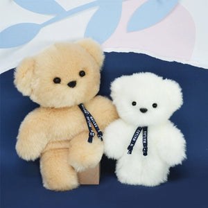 Doudou Ours 'Le petit Frenchie' Blanc | MAÏLOU TRADITION