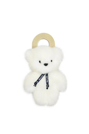 Doudou Ours 'Le petit Frenchie' Blanc | MAÏLOU TRADITION