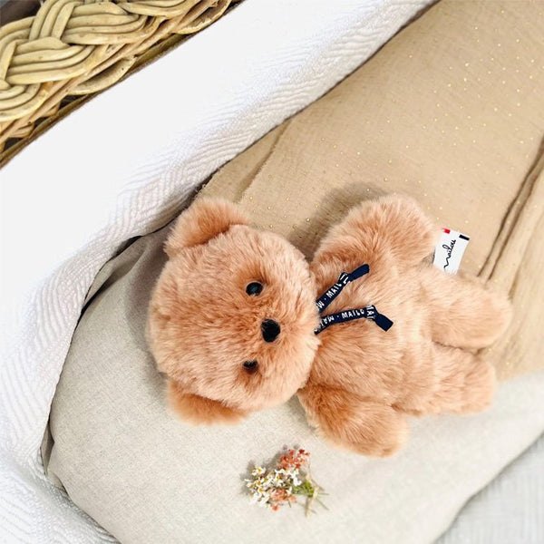 Doudou Ours 'Le petit Frenchie' Marron | MAÏLOU TRADITION