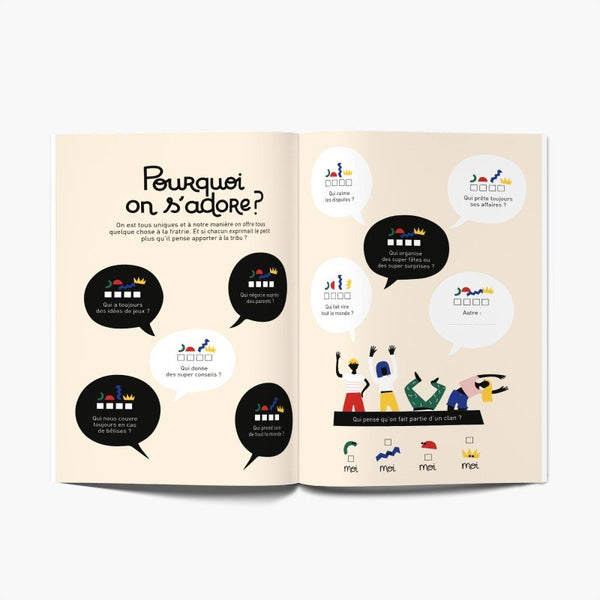 Livre à remplir 'Entre frères et soeurs' | MINUS ÉDITIONS