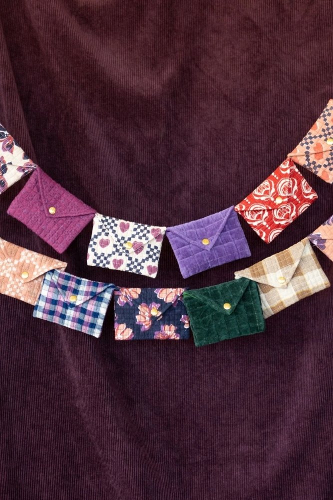 Petite enveloppe 'Ravi' Khadi Rose | APACHES COLLECTIONS