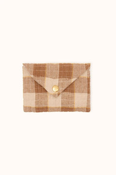 Petite enveloppe 'Ravi' Khadi Caramel | APACHES COLLECTIONS