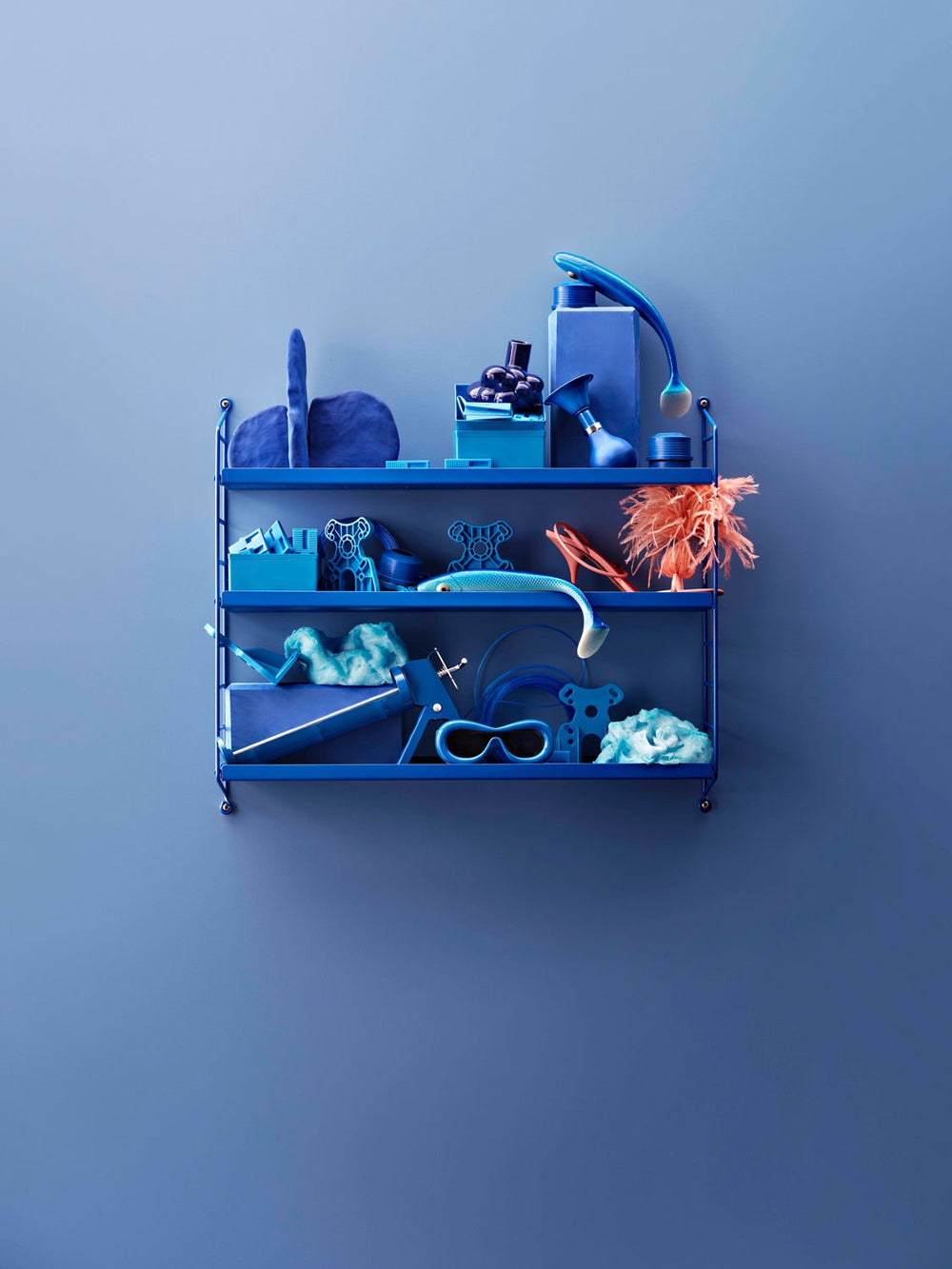 Etagère murale String Pocket bleu | STRING FURNITURE