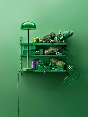 Etagère murale String Pocket vert | STRING FURNITURE