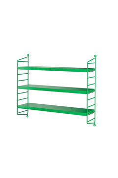 Etagère murale String Pocket vert | STRING FURNITURE