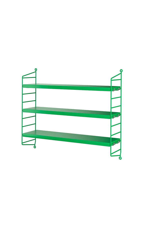 Etagère murale String Pocket vert | STRING FURNITURE