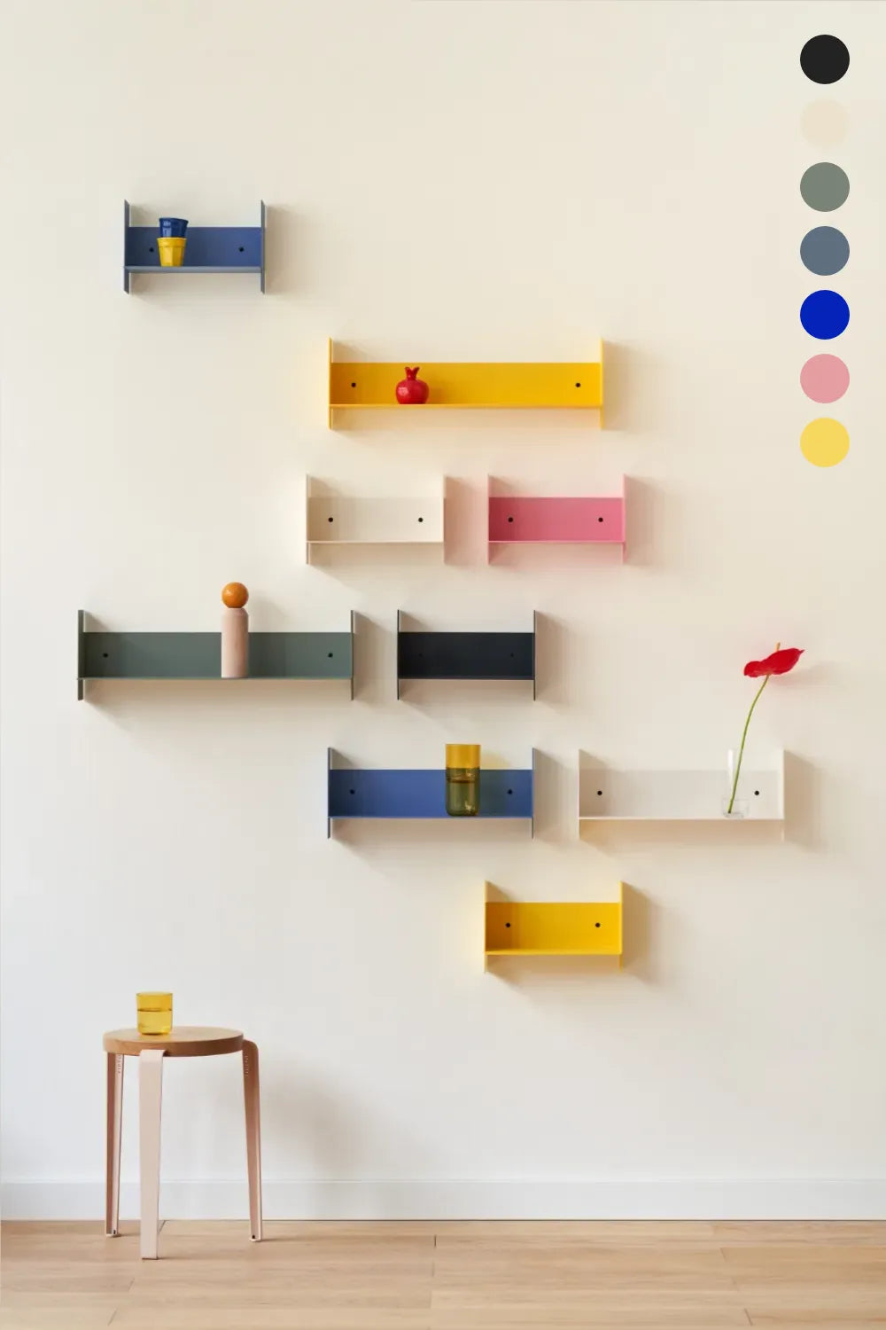 Étagère murale PLI en acier 30x15cm | TIPTOE