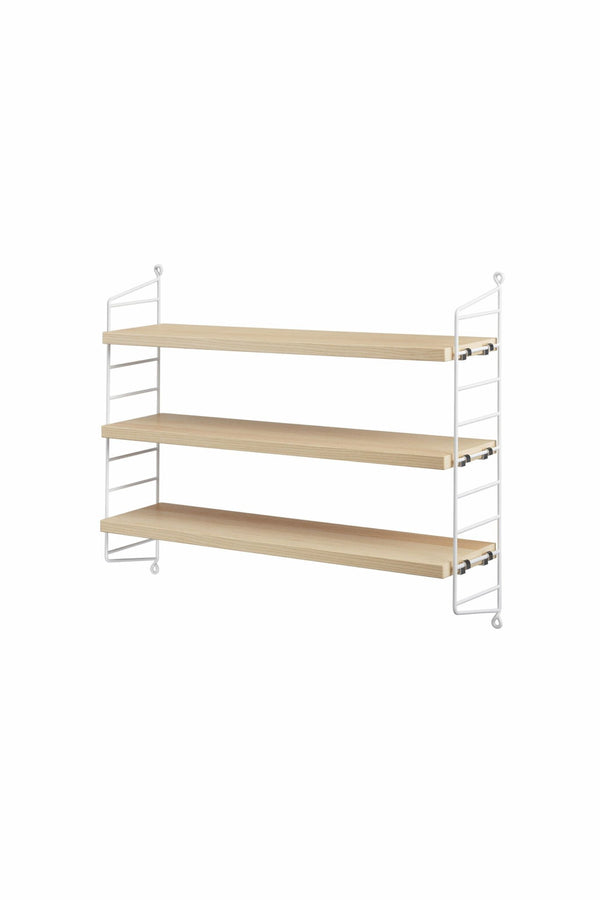 Etagère murale String Pocket chêne/blanc | STRING FURNITURE