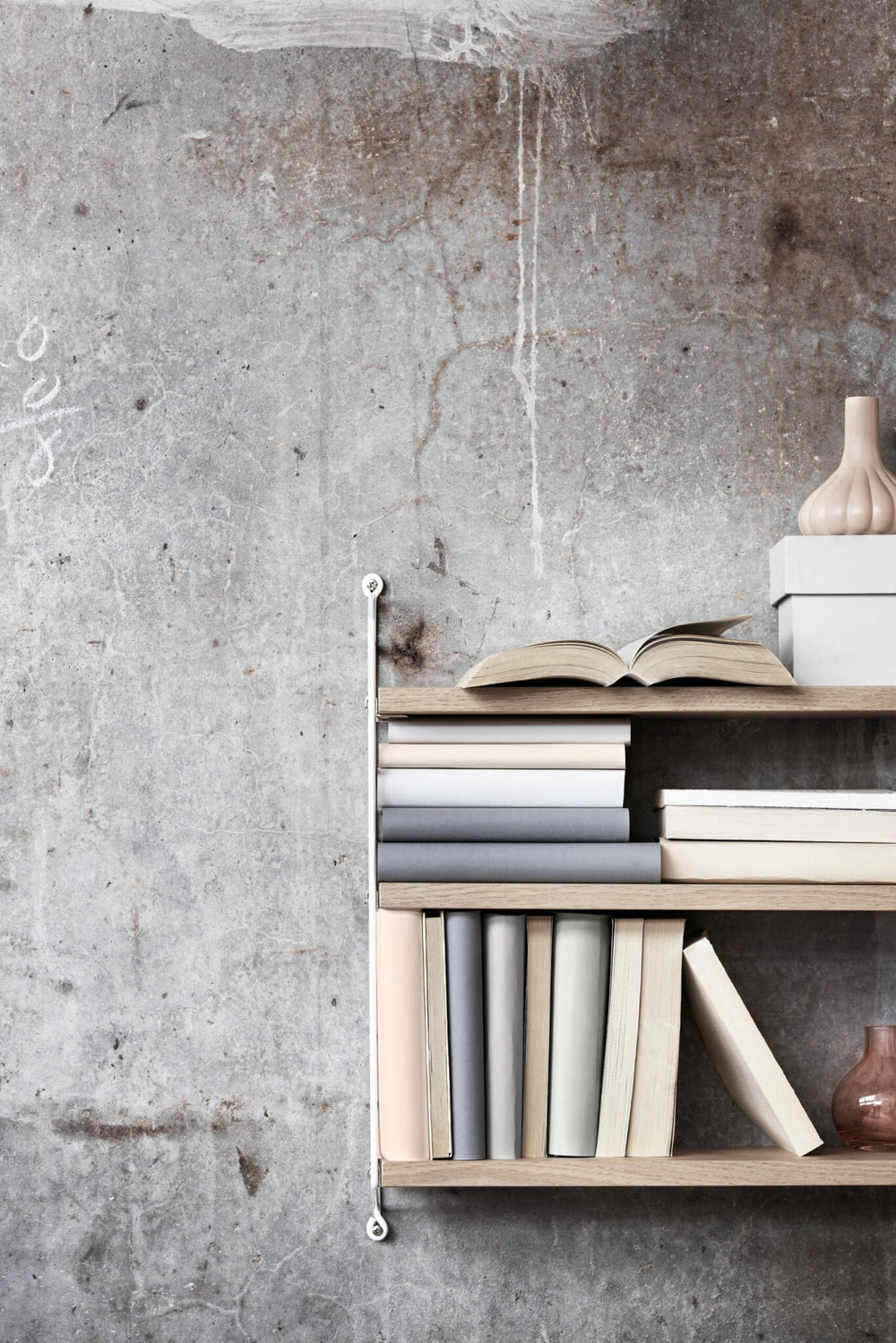 Etagère murale String Pocket chêne/blanc | STRING FURNITURE