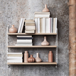 Etagère murale String Pocket chêne/blanc | STRING FURNITURE
