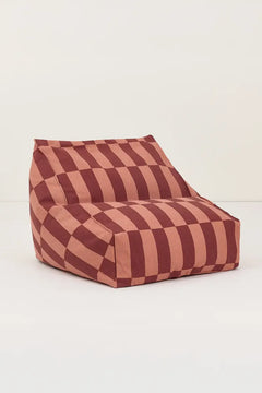 Fauteuil pouf enfant 'Vibes' Maroon tiles | NOBODINOZ