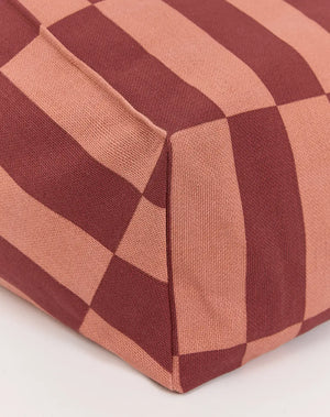 Fauteuil pouf enfant 'Vibes' Maroon tiles | NOBODINOZ