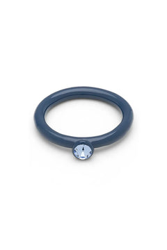 Bague 'Color Crystal' Retro Dark Blue