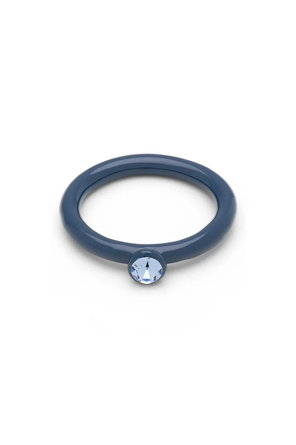 Bague 'Color Crystal' Retro Dark Blue