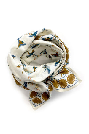 Foulard Latika 'Cerisier' Fleur de vanille | APACHES COLLECTIONS