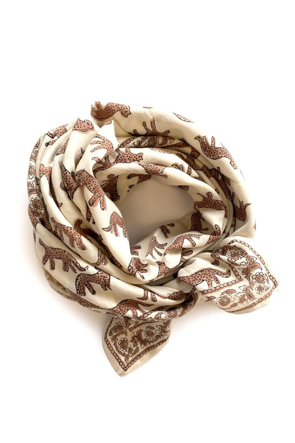 Foulard Latika 'Bengale' Latte | APACHES COLLECTIONS