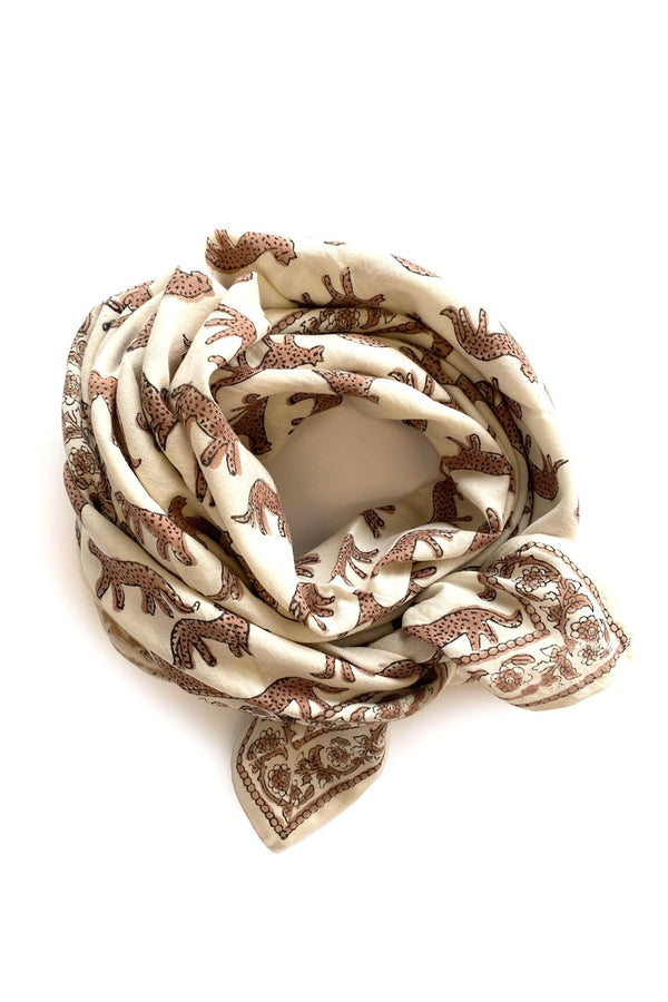 Foulard Latika 'Bengale' Latte | APACHES COLLECTIONS