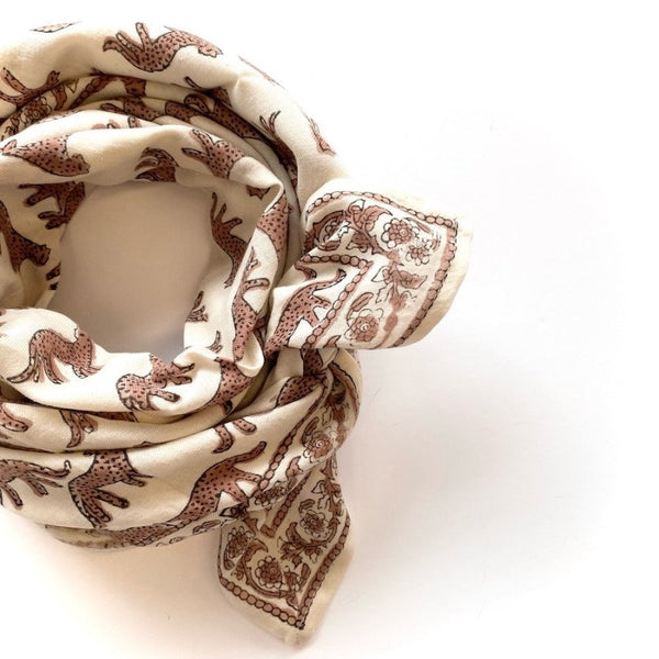 Foulard Latika 'Bengale' Latte | APACHES COLLECTIONS