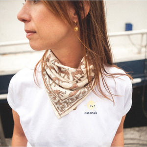 Foulard Latika 'Bengale' Latte | APACHES COLLECTIONS
