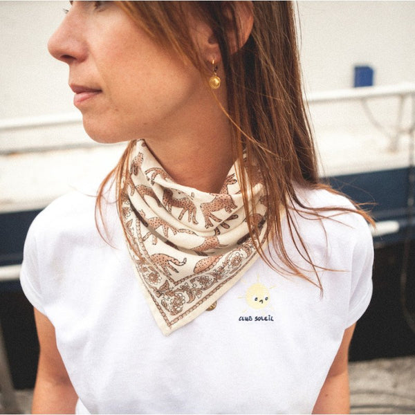 Foulard Latika 'Bengale' Latte | APACHES COLLECTIONS