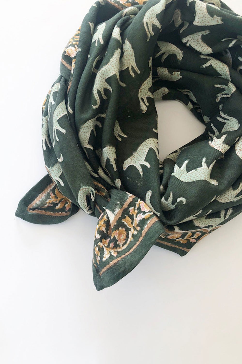 Foulard Latika 'Bengale' Kaki | APACHES COLLECTIONS