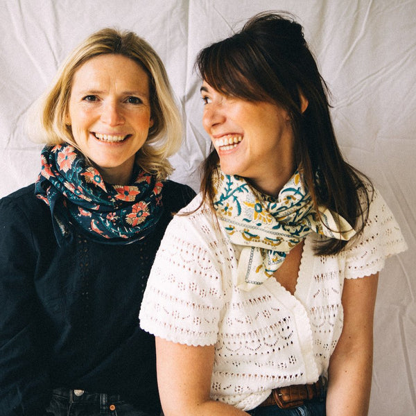 Foulard Latika 'Bird' Céleste | APACHES COLLECTIONS