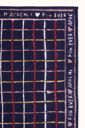 Foulard ‘Latika’ Cahier Indigo | APACHES COLLECTIONS