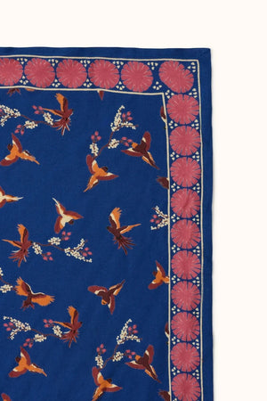 Foulard ‘Latika’ Cerisier Bleu royal | APACHES COLLECTIONS