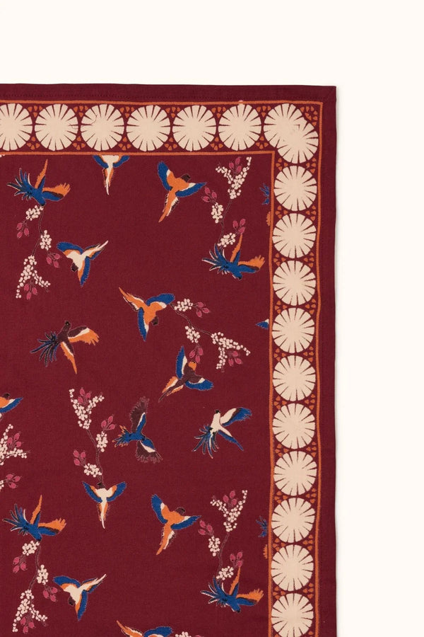 Petit foulard ‘Manika’ Cerisier Dahlia | APACHES COLLECTIONS