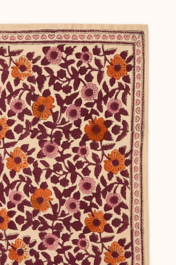 Petit foulard ‘Manika’ Coeur Flamingo | APACHES COLLECTIONS