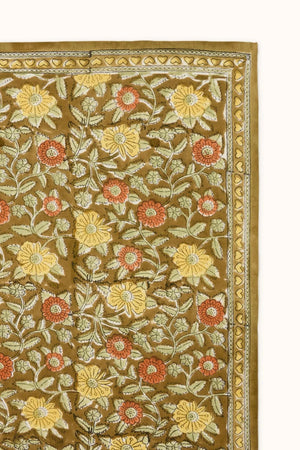 Petit foulard ‘Manika’ Coeur Tapenade Mimosa | APACHES COLLECTIONS