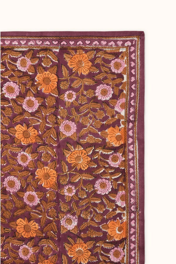 Petit foulard ‘Manika’ Coeur Truffe | APACHES COLLECTIONS