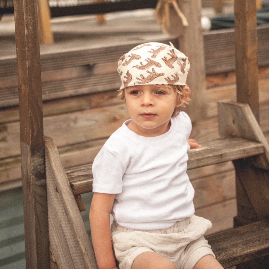Petit foulard Manika 'Bengale' Latte | APACHES COLLECTIONS