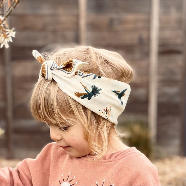 Petit foulard Manika 'Cerisier' Fleur de vanille | APACHES COLLECTIONS