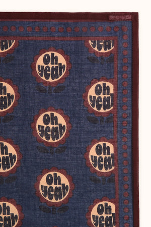 Foulard ‘Falala’ Yeah Indigo | APACHES COLLECTIONS