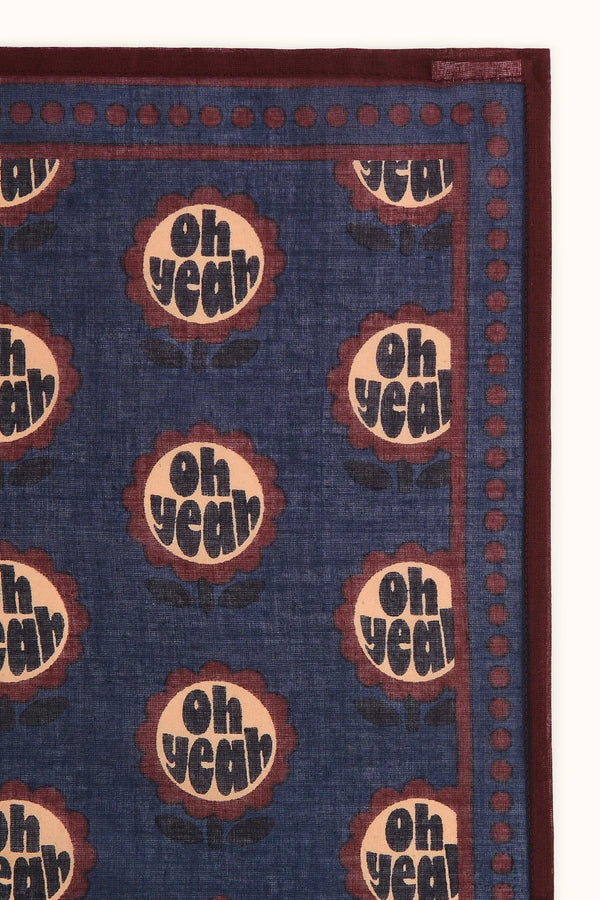 Foulard ‘Falala’ Yeah Indigo | APACHES COLLECTIONS