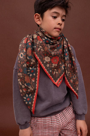 Foulard en laine ‘Fiza’ Bolero Fougere | APACHES COLLECTIONS