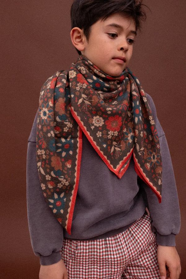 Foulard en laine ‘Fiza’ Bolero Fougere | APACHES COLLECTIONS