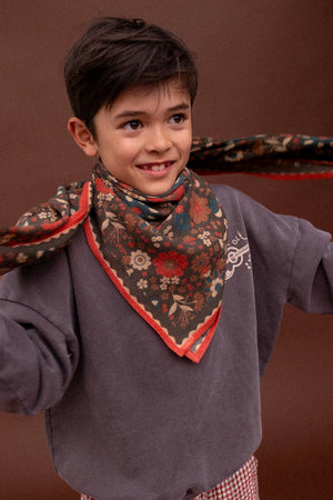 Foulard en laine ‘Fiza’ Bolero Fougere | APACHES COLLECTIONS