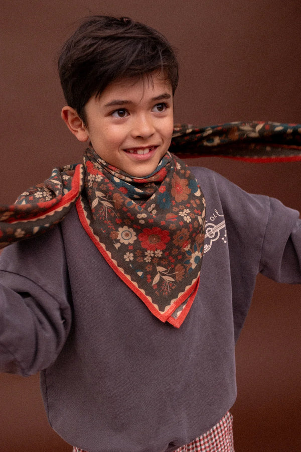 Foulard en laine ‘Fiza’ Bolero Fougere | APACHES COLLECTIONS